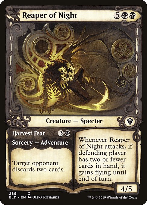Reaper of Night // Harvest Fear - Throne of Eldraine Common Card