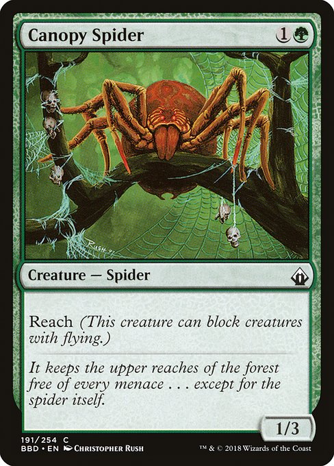 Canopy Spider - Battlebond Common Card