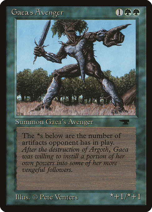 Gaea's Avenger - Antiquities Rare Card