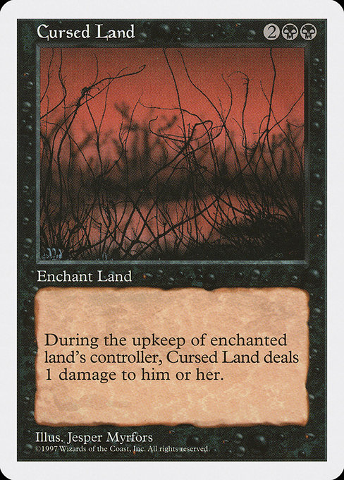 Cursed Land - Fifth Edition Uncommon Card