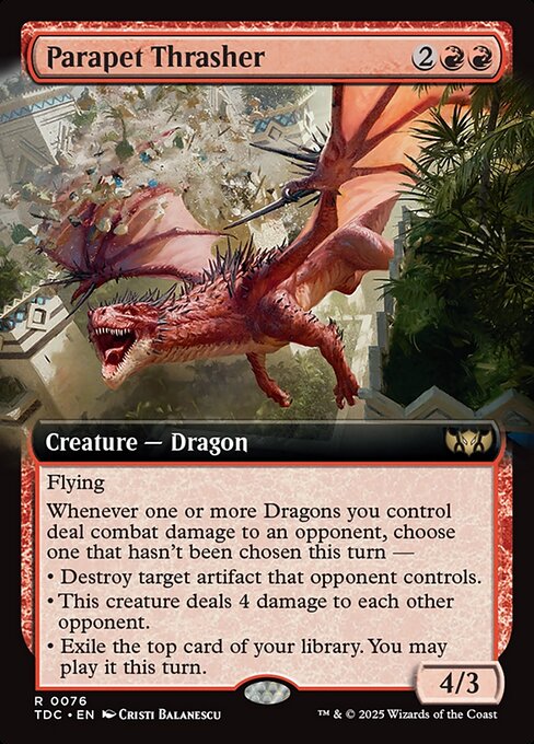 Parapet Thrasher - Tarkir: Dragonstorm Commander Rare Card