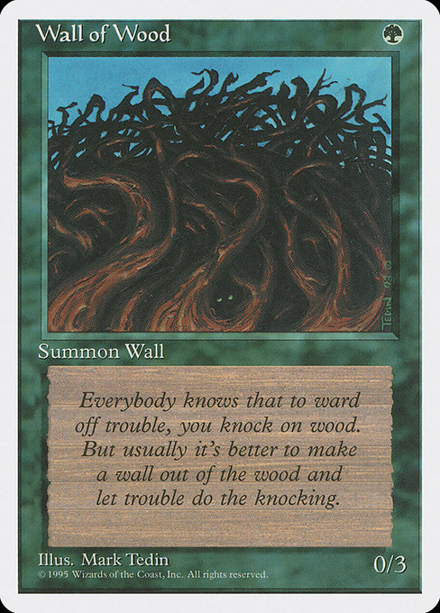 Wall of Wood - Fourth Edition Common Card