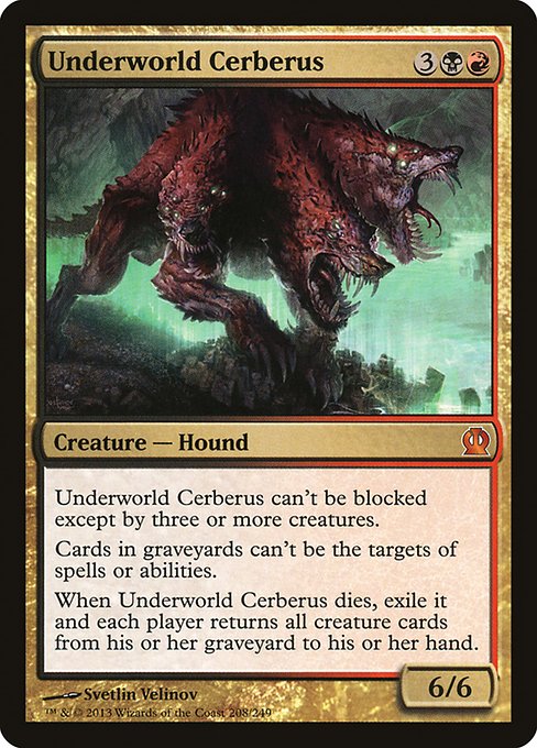 Underworld Cerberus - Theros Mythic Card