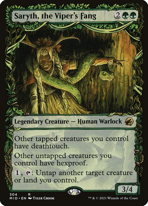 Saryth, the Viper's Fang - Innistrad: Midnight Hunt Rare Card