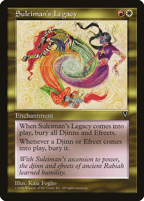 Suleiman's Legacy - Visions Rare Card