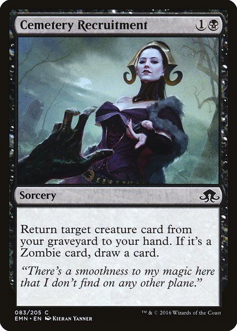 Cemetery Recruitment - Eldritch Moon Common Card