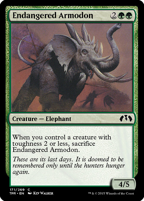 Endangered Armodon - Tempest Remastered Common Card