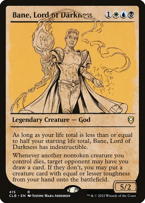 Bane, Lord of Darkness - Commander Legends: Battle for Baldur's Gate Rare Card