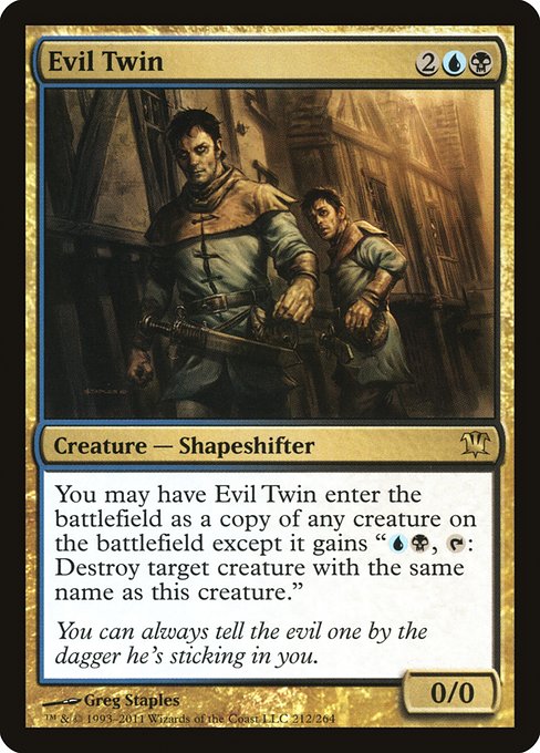 Evil Twin - Innistrad Rare Card