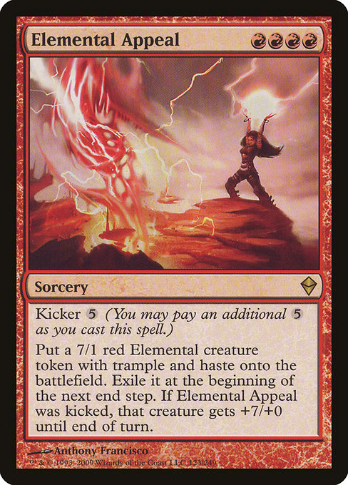 Elemental Appeal - Zendikar Rare Card