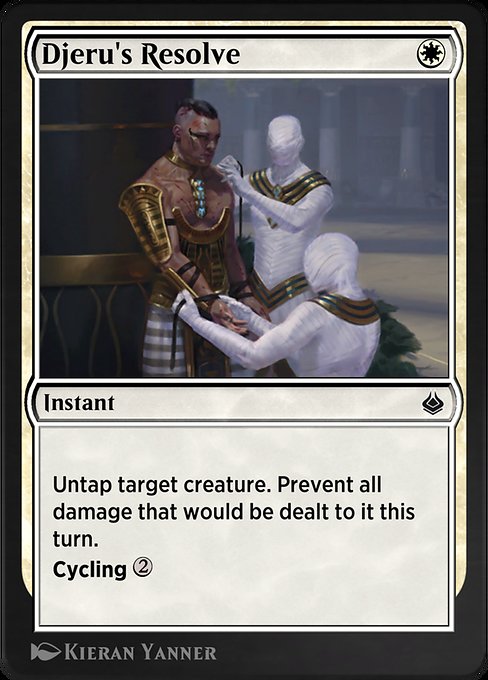 Djeru's Resolve - Amonkhet Remastered Common Card