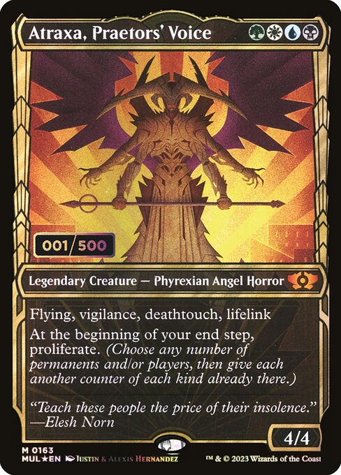 Atraxa, Praetors' Voice - Multiverse Legends Mythic Card