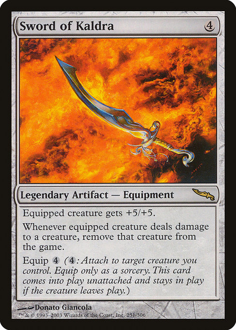 Sword of Kaldra - Mirrodin Rare Card