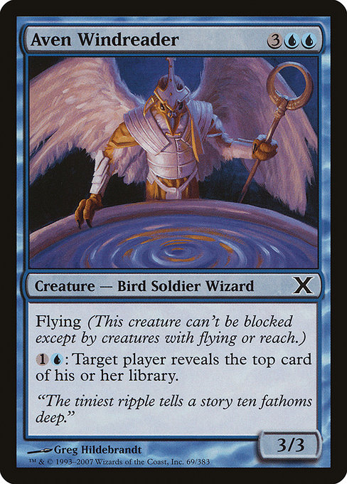 Aven Windreader - Tenth Edition Common Card