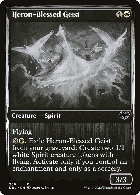 Heron-Blessed Geist - Innistrad: Double Feature Common Card