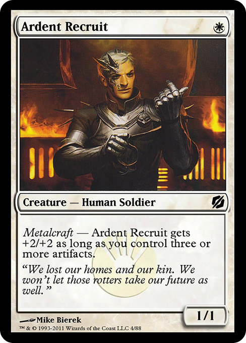 Ardent Recruit - Duel Decks: Mirrodin Pure vs. New Phyrexia Common Card