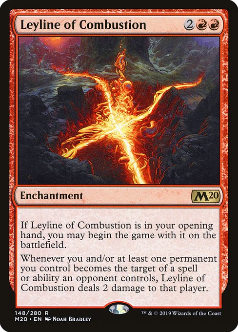 Leyline of Combustion - Core Set 2020 Rare Card