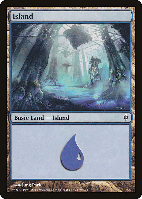 Island - New Phyrexia Common Card