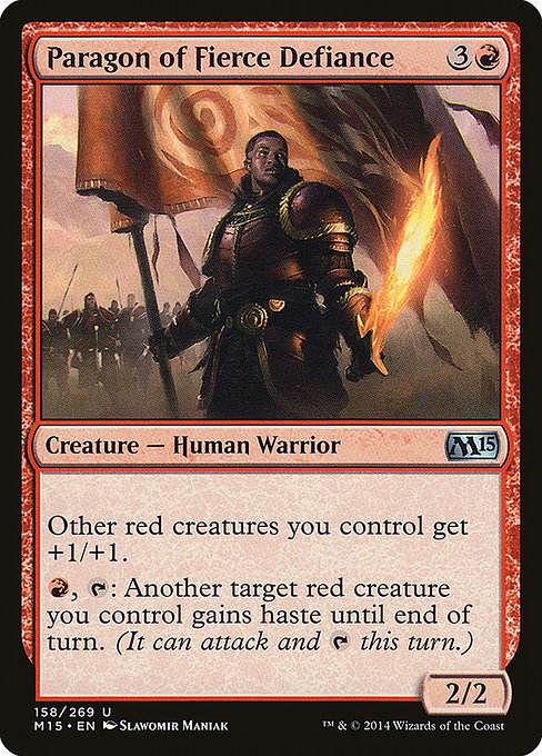 Paragon of Fierce Defiance - Magic 2015 Uncommon Card