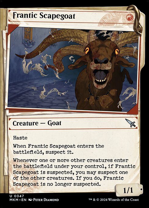 Frantic Scapegoat - Murders at Karlov Manor Uncommon Card