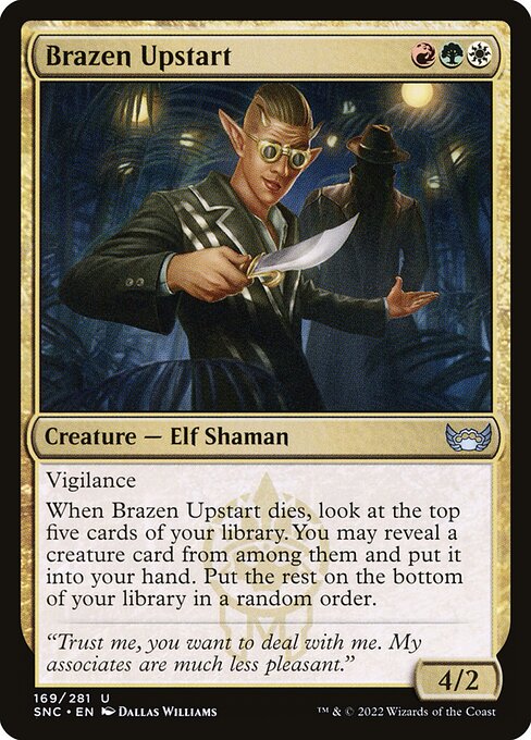Brazen Upstart - Streets of New Capenna Uncommon Card