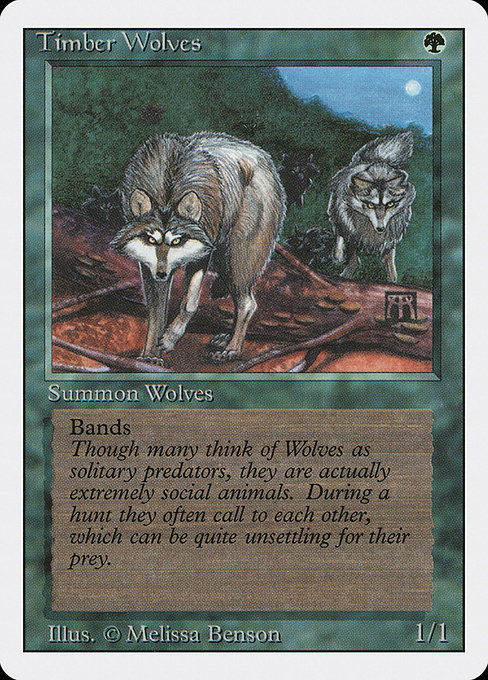 Timber Wolves - Revised Edition Rare Card