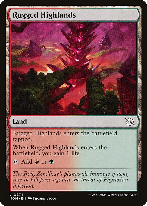 Rugged Highlands - March of the Machine Common Card