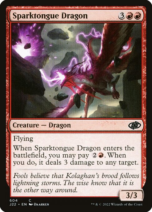 Sparktongue Dragon - Jumpstart 2022 Common Card
