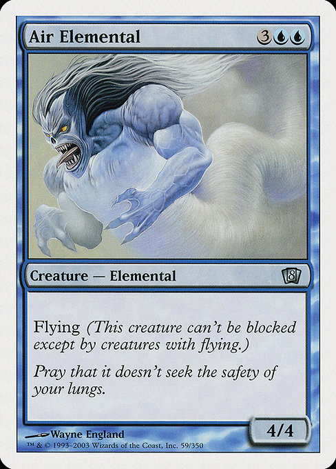 Air Elemental - Eighth Edition Uncommon Card