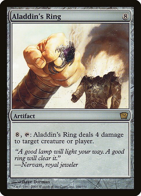 Aladdin's Ring - Ninth Edition Rare Card