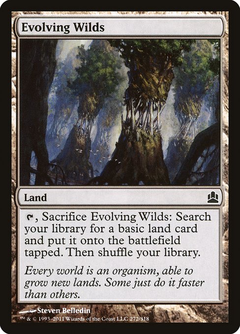 Evolving Wilds - Commander 2011 Common Card