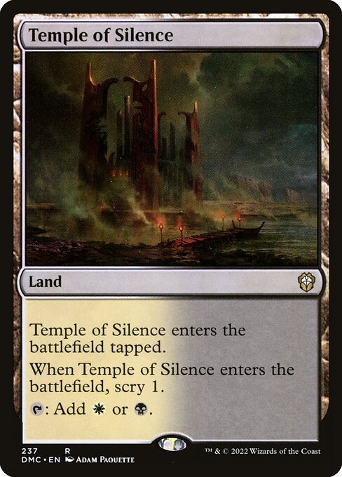 Temple of Silence - Dominaria United Commander Rare Card