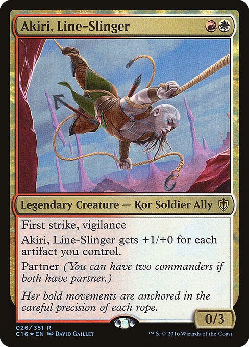 Akiri, Line-Slinger - Commander 2016 Rare Card