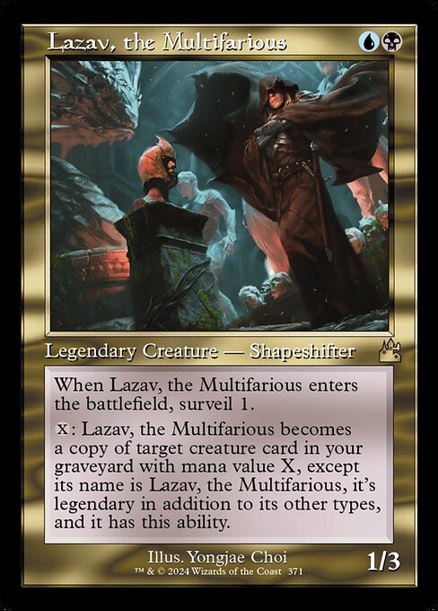 Lazav, the Multifarious - Ravnica Remastered Rare Card