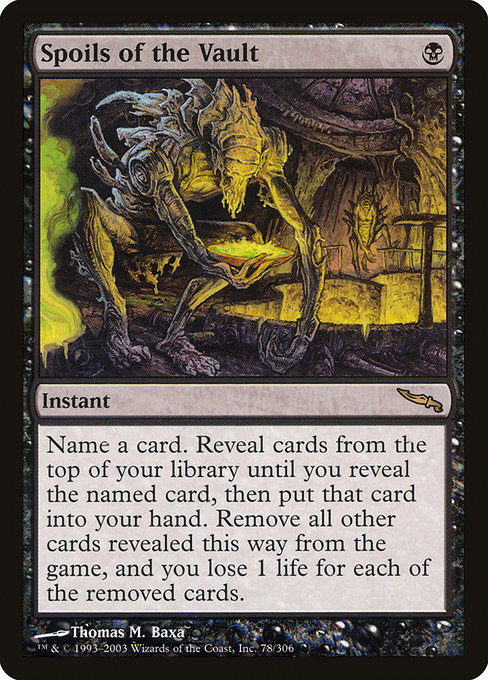 Spoils of the Vault - Mirrodin Rare Card