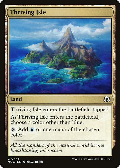Thriving Isle - March of the Machine Commander Common Card