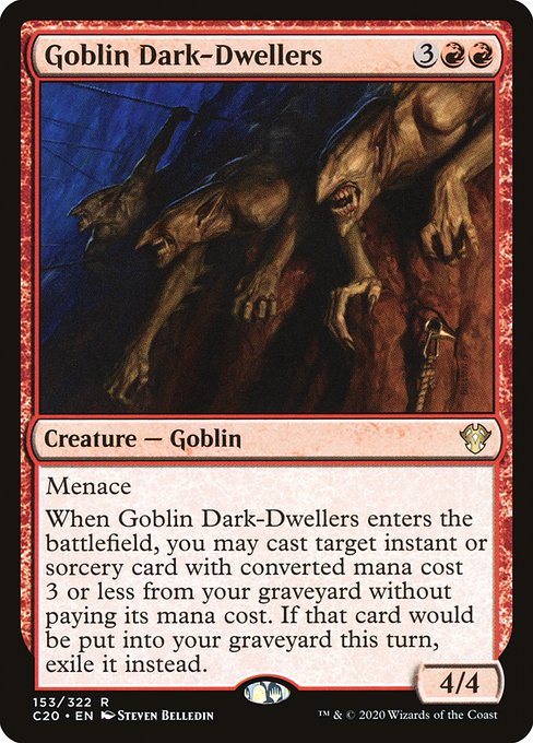 Goblin Dark-Dwellers - Commander 2020 Rare Card