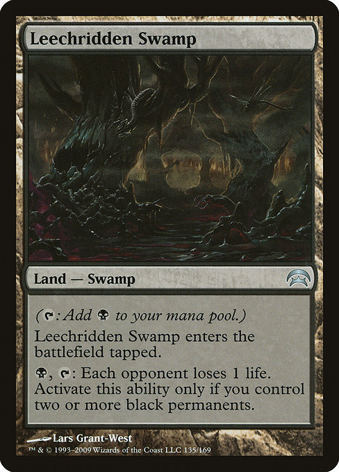 Leechridden Swamp - Planechase Uncommon Card