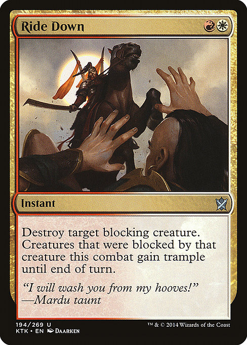 Ride Down - Khans of Tarkir Uncommon Card