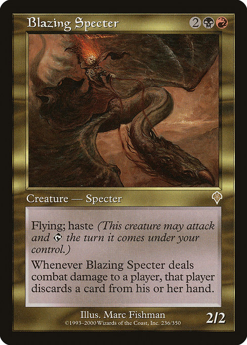 Blazing Specter - Invasion Rare Card
