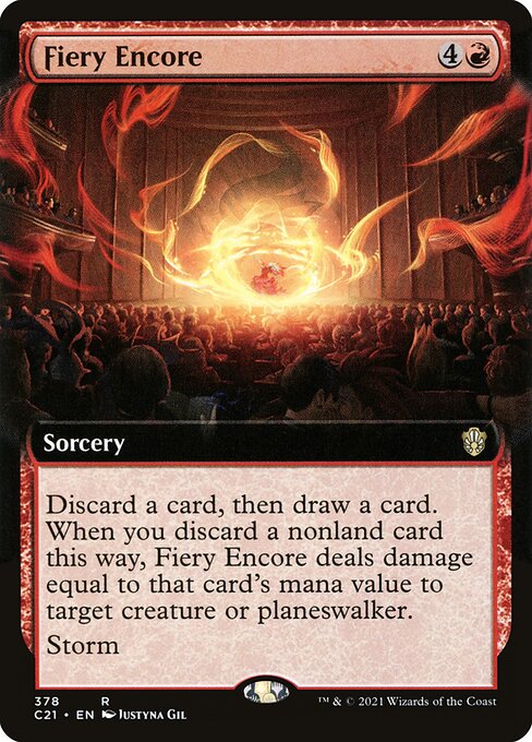 Fiery Encore - Commander 2021 Rare Card