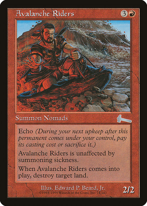 Avalanche Riders - Urza's Legacy Uncommon Card