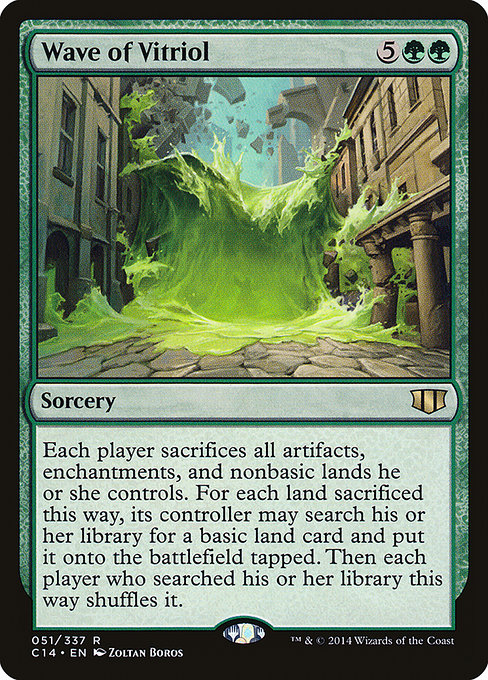 Wave of Vitriol - Commander 2014 Rare Card