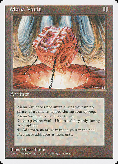 Mana Vault - Fourth Edition Rare Card