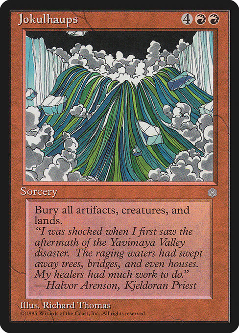 Jokulhaups - Ice Age Rare Card