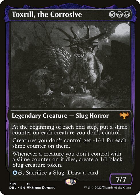 Toxrill, the Corrosive - Innistrad: Double Feature Mythic Card