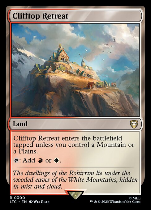 Clifftop Retreat - Tales of Middle-earth Commander Rare Card