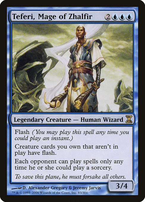 Teferi, Mage of Zhalfir - Time Spiral Rare Card