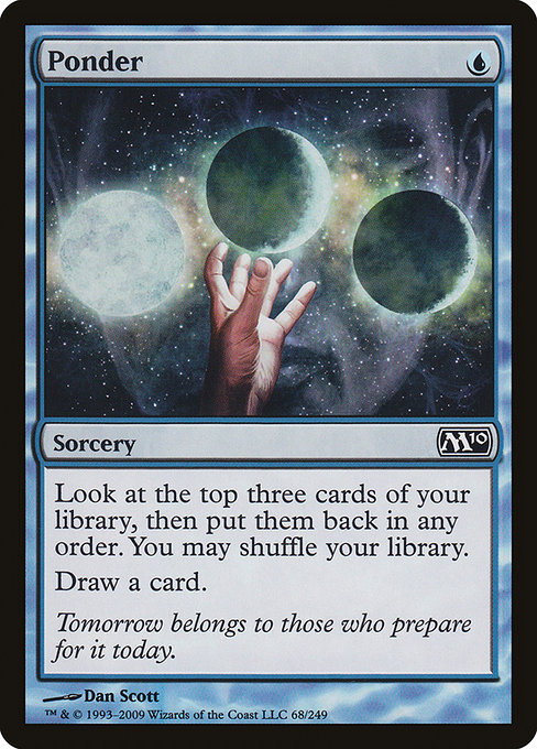 Ponder - Magic 2010 Common Card