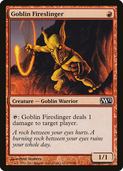 Goblin Fireslinger - Magic 2012 Common Card